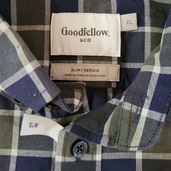 Goodfellow & Co. Men's Mountain Spruce Plaid Button-Down Shirt NWOT - Picture 3 of 12
